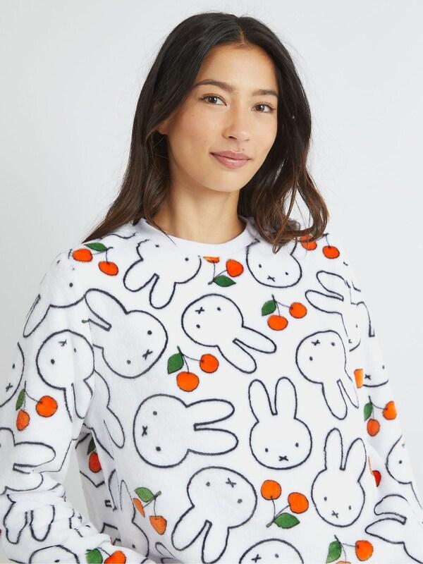 Seraphine Skinnydip White Miffy X Cherry Fleece Pyjamas Set