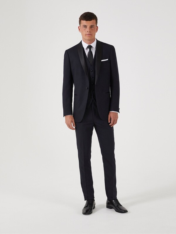 Seraphine Skopes Black Tailored Fit Newman Check Suit: Jacket