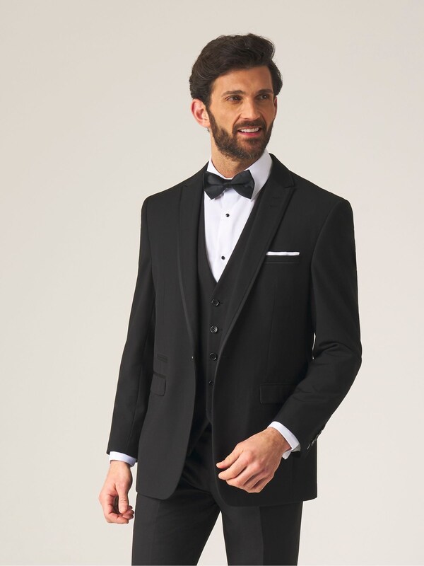 seraphine Skopes Black Tailored Fit Ronson Dinner Suit Jacket