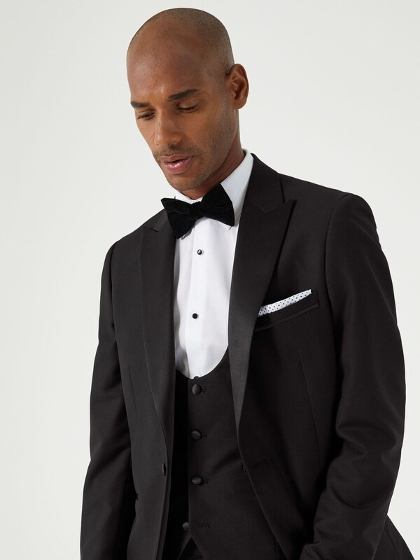 Seraphine Skopes Black Tailored Fit Sinatra Fit Dinner Suit Jacket