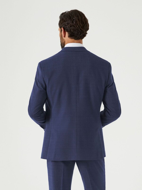 Seraphine Skopes Blue Guildford Suit Soft Touch Tailored Fit Check Jacket