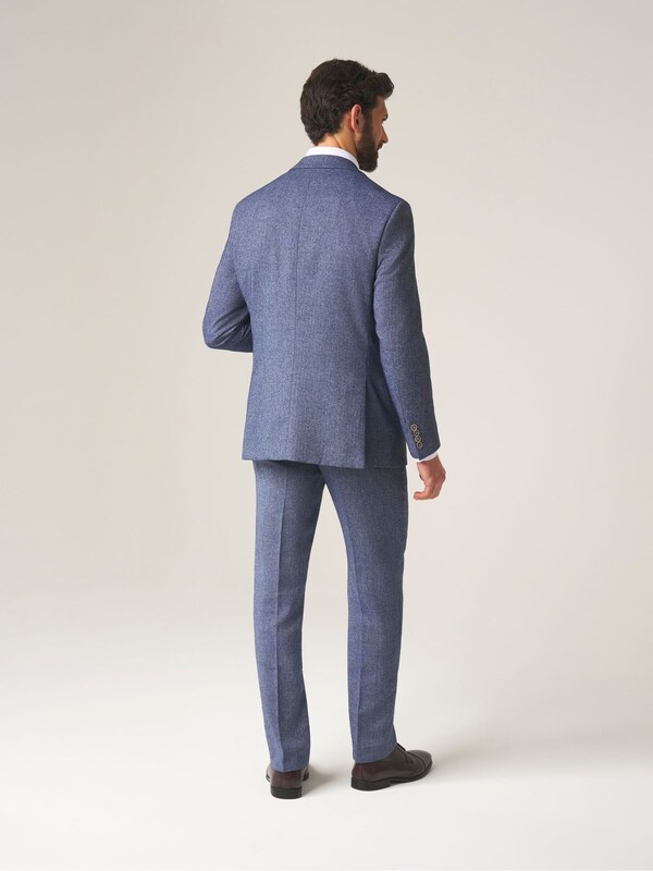 Seraphine Skopes Blue Single Breasted Jude Tweed Tailored Fit Suit Jacket