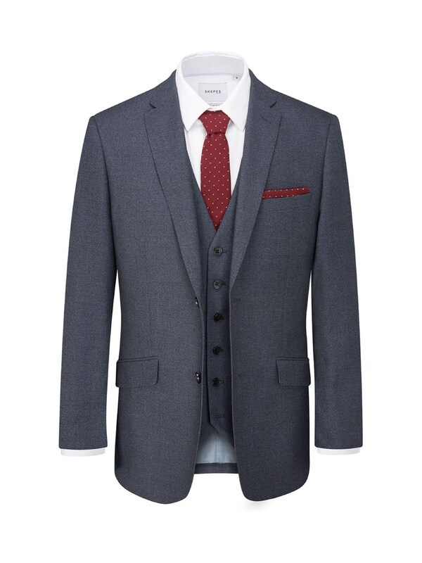 Seraphine Skopes Blue Slim Fit Harcourt Suit Jacket
