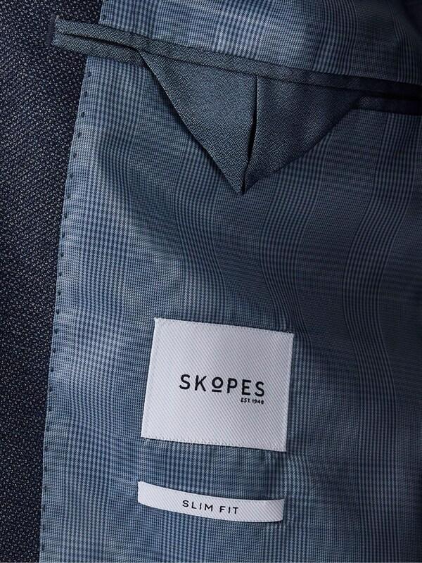 Seraphine Skopes Blue Slim Fit Harcourt Suit Jacket