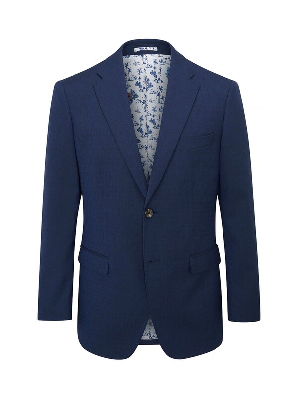 Seraphine Skopes Blue Tailored Fit Caspian Stretch Look Suit Jacket