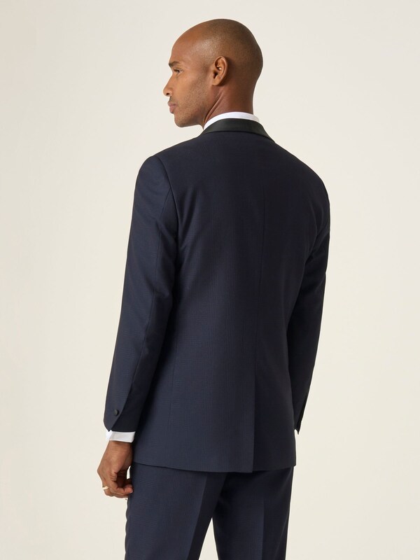 Seraphine Skopes Blue Tailored Fit Newman Check Suit: Jacket