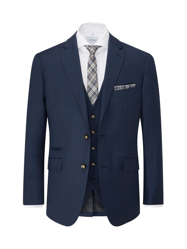 Seraphine Skopes Blue Tailored Fit Wool Blend Joss Suit Jacket