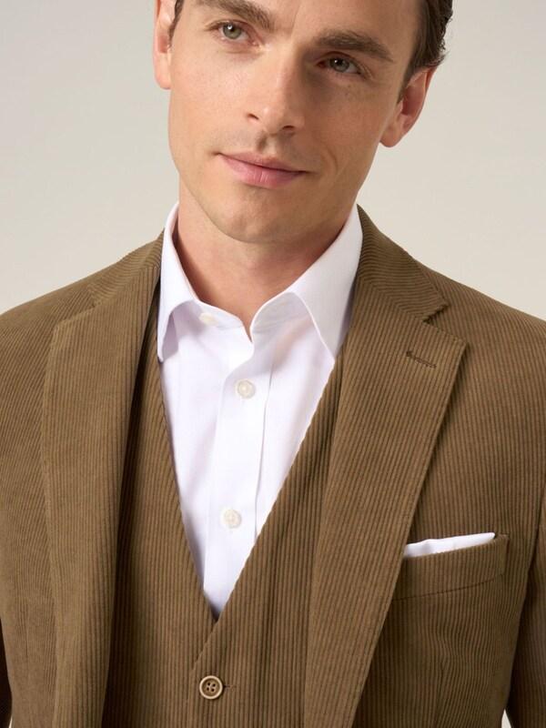 seraphine Skopes Brown Single Breasted Dorsey Suit Tailored Fit Double Breasted Corduroy Jacket