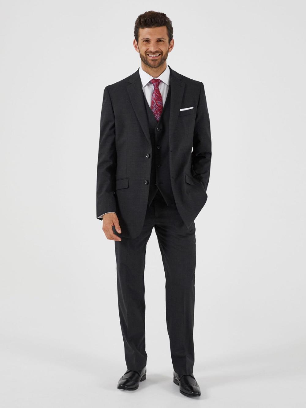 seraphine Skopes Charcoal Grey Wool Rich Darwin Suit Jacket