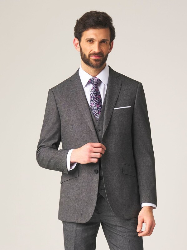 seraphine Skopes Dark Grey Tailored Fit Harcourt Suit Jacket