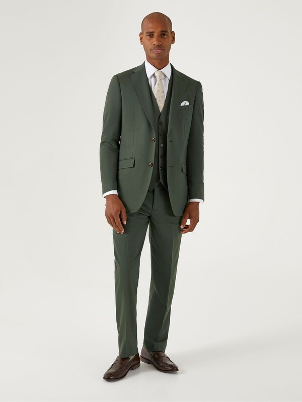 Seraphine Skopes Green Tailored Fit Harvey Suit: Jacket