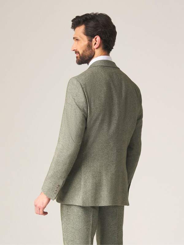 Seraphine Skopes Green Tailored Fit Jude Tweed Tailored Fit Suit Jacket