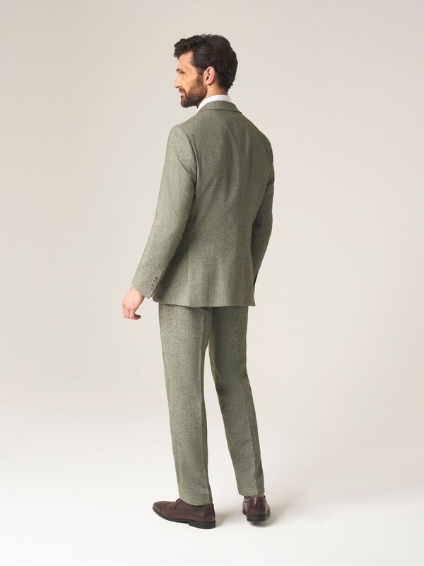 Seraphine Skopes Green Tailored Fit Jude Tweed Tailored Fit Suit Jacket