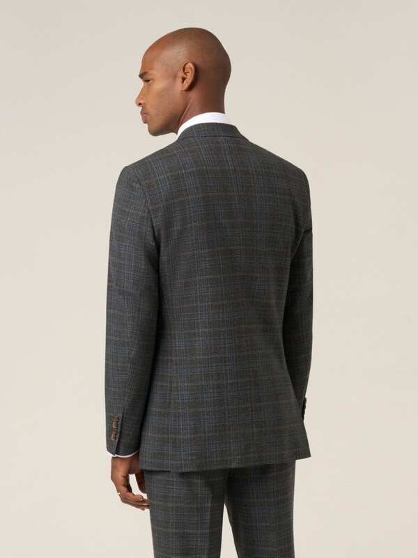 Seraphine Skopes Grey Margrave Tailored Fit Check Suit Jacket