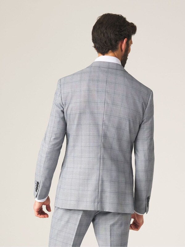 Seraphine Skopes Grey Slim Fit Fit Anello Check Suit Jacket