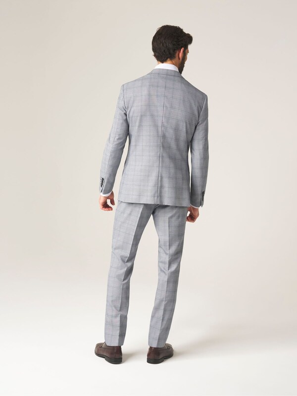 Seraphine Skopes Grey Slim Fit Fit Anello Check Suit Jacket