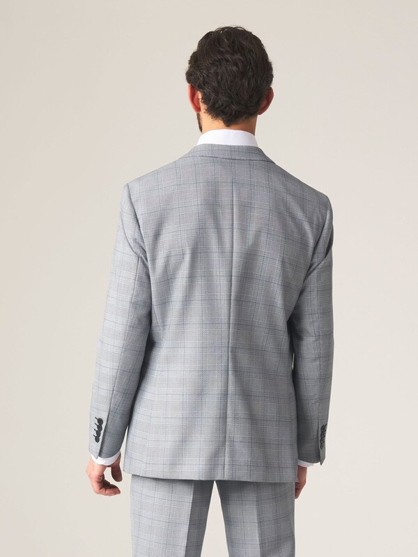 Seraphine Skopes Grey Tailored Fit Fit Anello Check Suit Jacket
