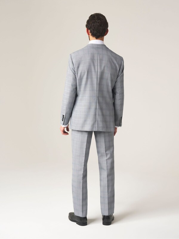 Seraphine Skopes Grey Tailored Fit Fit Anello Check Suit Jacket