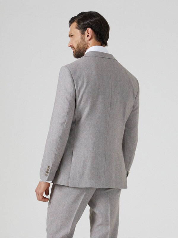 Seraphine Skopes Grey Tailored Fit Jude Tweed Tailored Fit Suit Jacket