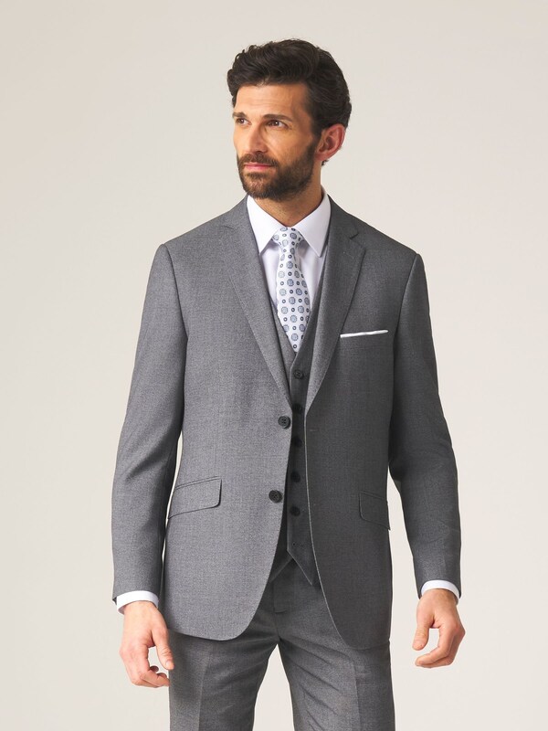 seraphine Skopes Light Grey Tailored Fit Harcourt Suit Jacket