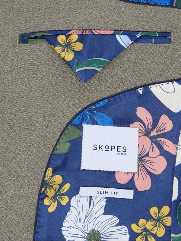 Seraphine Skopes Natural Slim Fit Jodrell Tweed Effect Suit Jacket