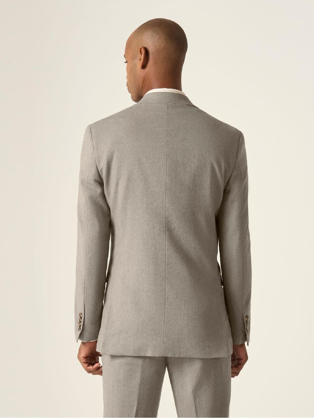 seraphine Skopes Natural Tailored Fit Calvados Linen Blend Suit Jacket