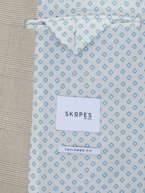 Seraphine Skopes Natural Tailored Fit Check Charlie Suit Jacket