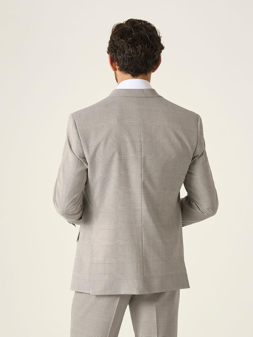 seraphine Skopes Natural Tailored Fit Check Charlie Suit Jacket