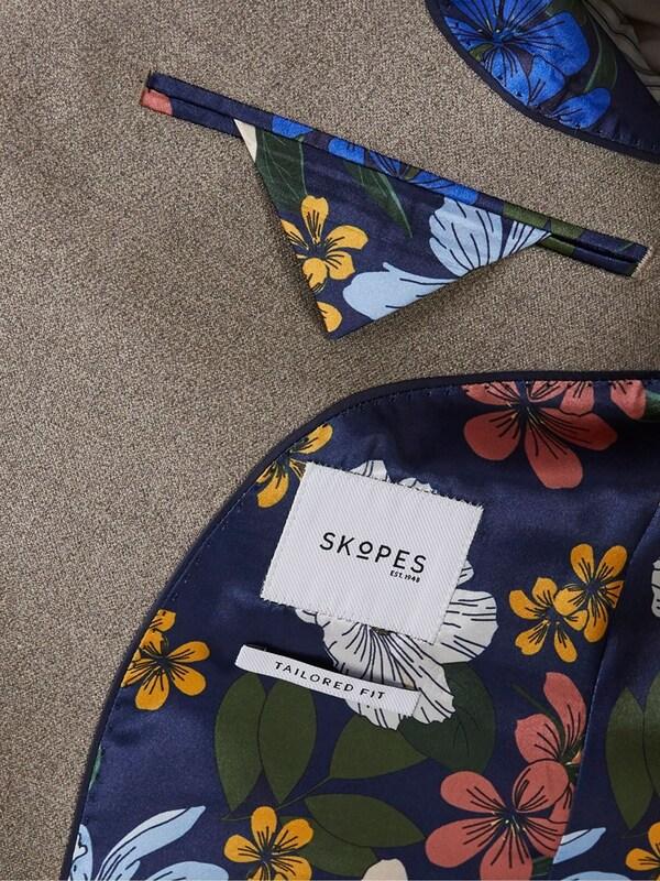 Seraphine Skopes Natural Tailored Fit Jodrell Marl Tweed Suit: Jacket