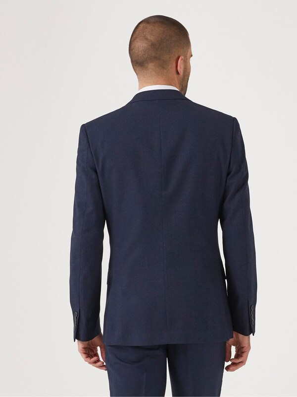 seraphine Skopes Navy Blue Slim Fit Harcourt Suit Jacket