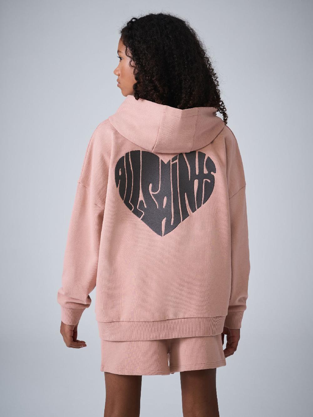 seraphine smALLSAINTS Mid Pink Lover Hoodie and Sweat Shorts Set