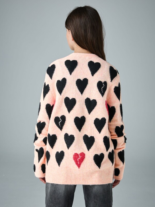 Seraphine SmALLSAINTS Pink Amore Heart Knitted Jumper