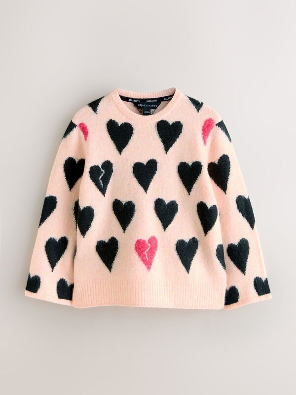Seraphine SmALLSAINTS Pink Amore Heart Knitted Jumper
