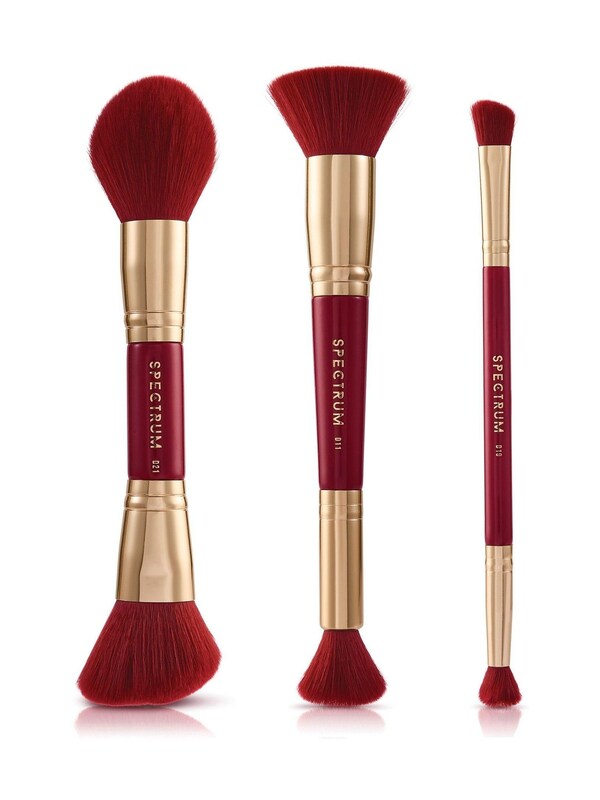Seraphine Spectrum Collections Very Cherry 3 Piece Everyday Dual Ended Brush Set