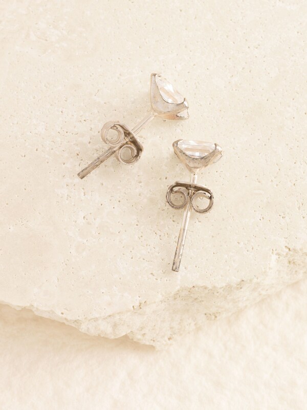 Seraphine Sterling Silver Cubic Zirconia Stud Earrings