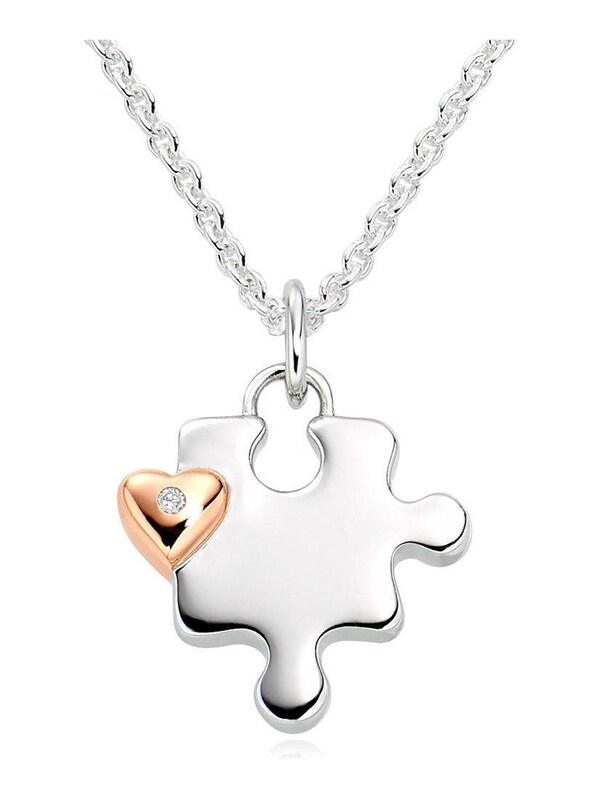 Seraphine Sterling Silver Sterling Silver Jigsaw Necklace Set