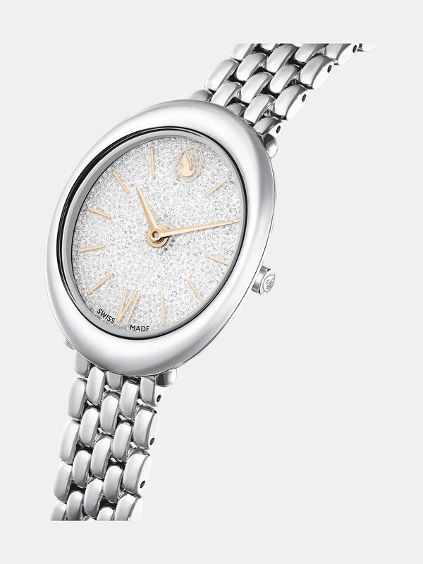 Seraphine Swarovski Silver Swiss Made Stainless Steel Metal Bracelet Imber Watch