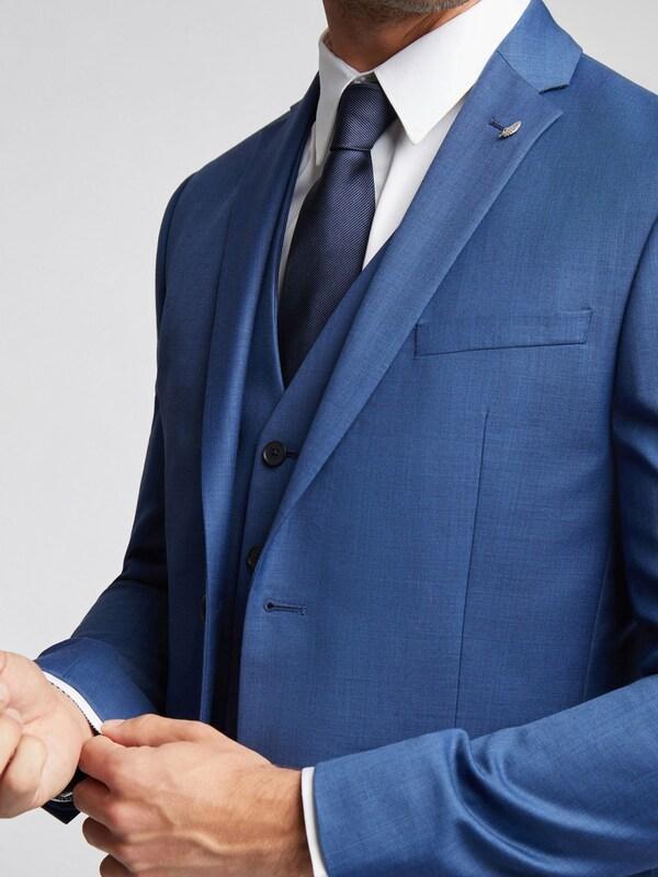 Seraphine Ted Baker Blue Slim Jacket Forbe Sharkskin