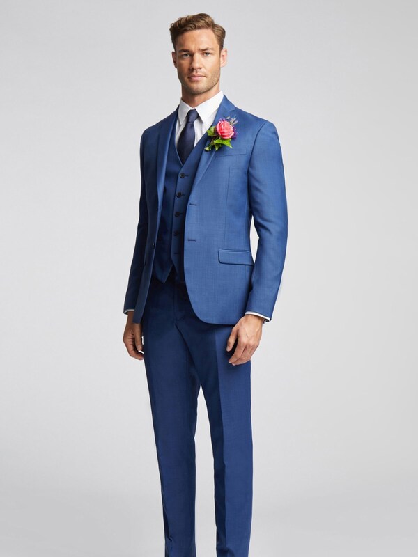 Seraphine Ted Baker Blue Slim Jacket Forbe Sharkskin