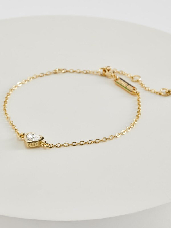 Seraphine Ted Baker Gold Tone HANSAA: Crystal Heart Adjustable Bracelet