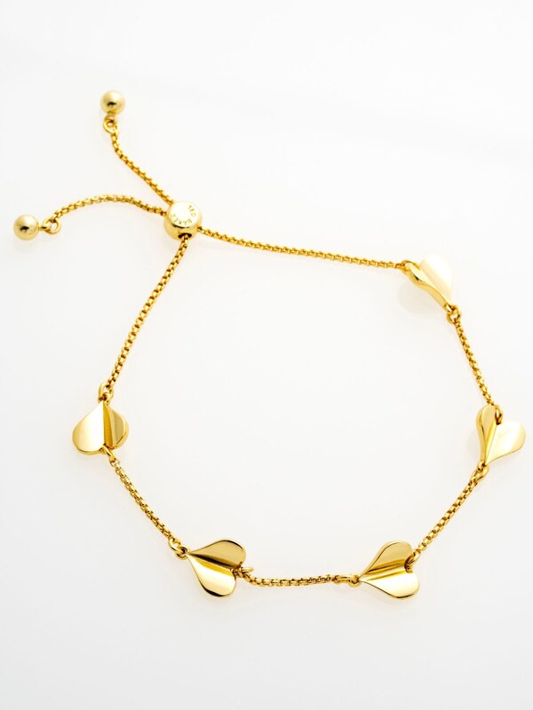 seraphine Ted Baker Gold Tone HEDRA Flutter Heart Adjustable Bracelet