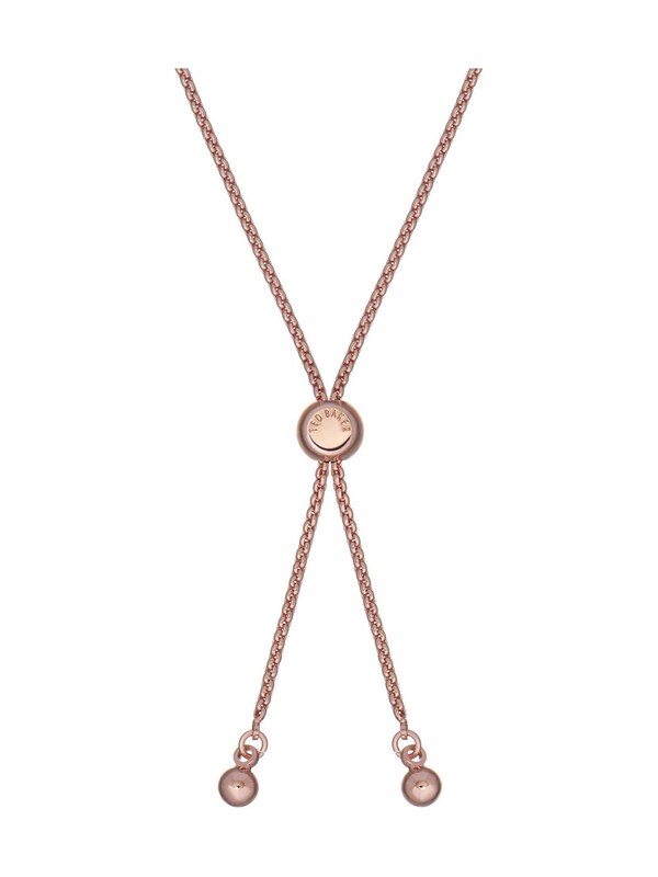 Seraphine Ted Baker Gold Tone Melrah: Icon Crystal Slider Bracelet Clear Crystal