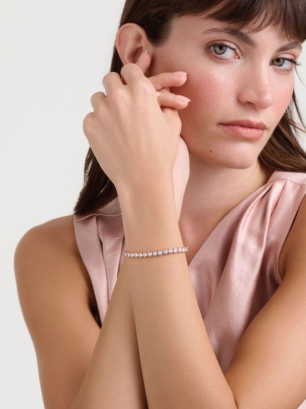 Seraphine Ted Baker Gold Tone Melrah: Icon Crystal Slider Bracelet Clear Crystal