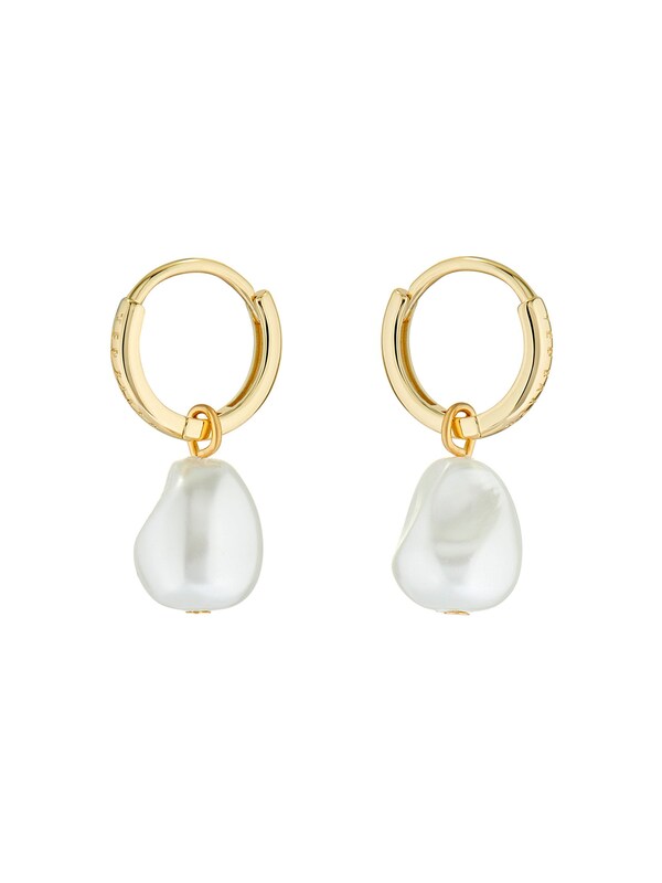 Seraphine Ted Baker Gold Tone PERIAA: Pearl Huggie Earrings