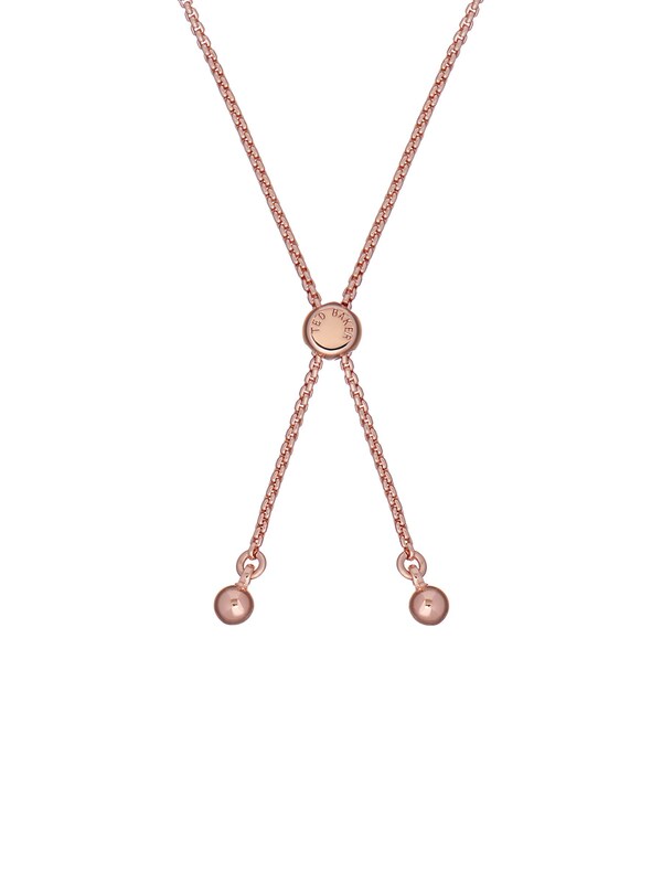 seraphine Ted Baker Gold Tone/Red Tone Melrah: Icon Crystal Slider Bracelet Clear Crystal