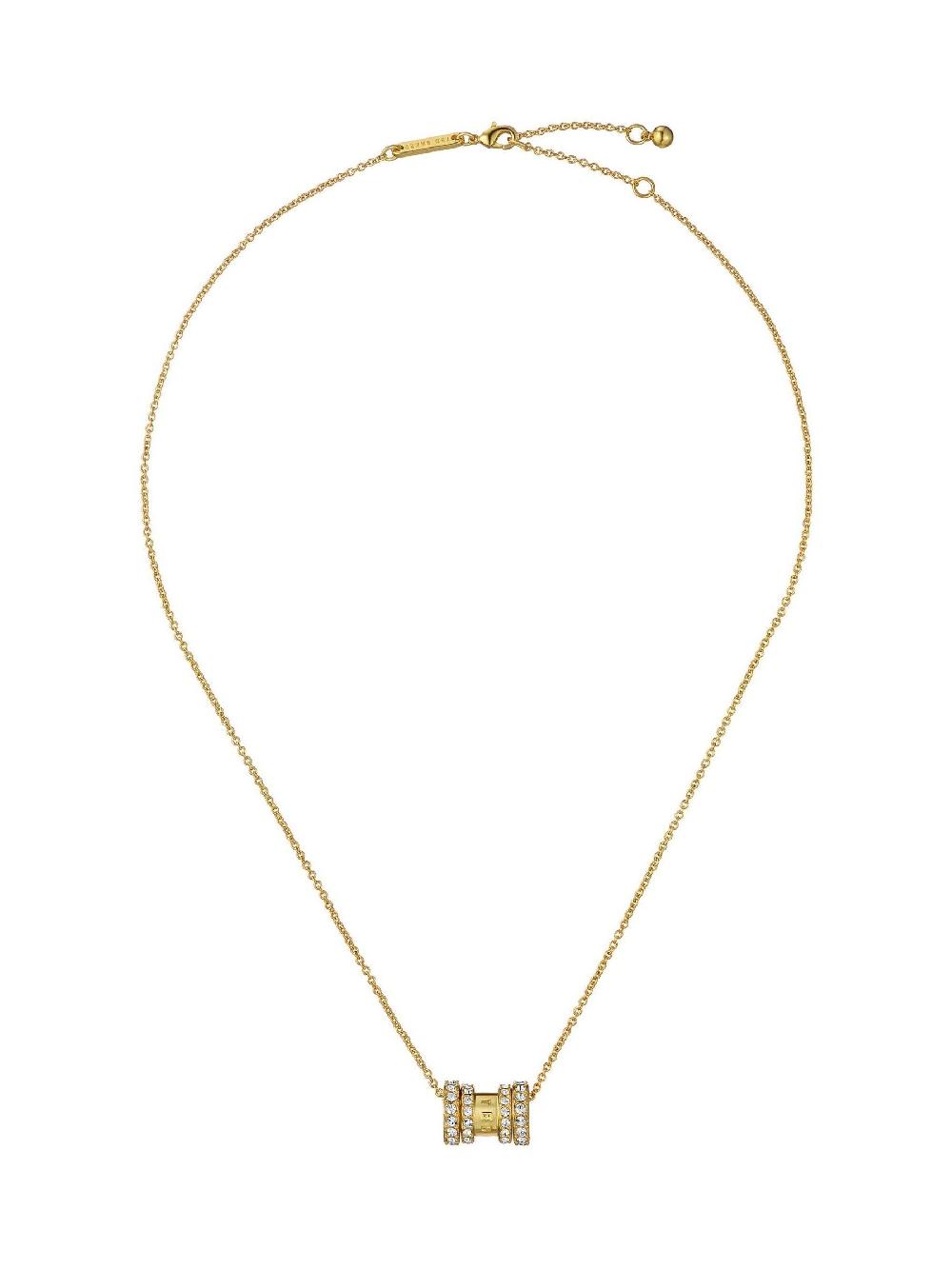 seraphine Ted Baker Gold Tone Romie: Crystal Roll Multi Pendant Necklace