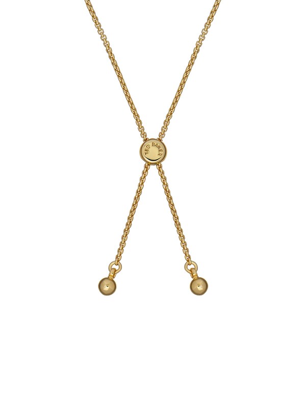 seraphine Ted Baker Gold Tone SOLETA: Solitaire Sparkle Crystal Adjustable Bracelet