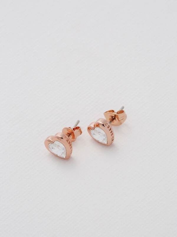 Seraphine Ted Baker Rose Gold Tone HAN: Crystal Heart Earrings