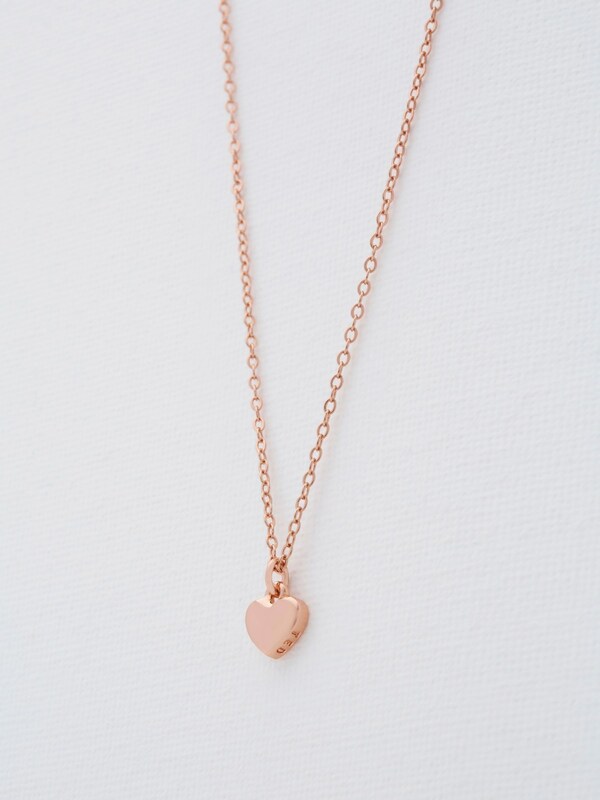 seraphine Ted Baker Rose Gold Tone HARA: Tiny Heart Pendant Necklace