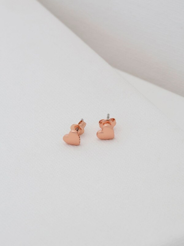 Seraphine Ted Baker Rose Gold Tone HARLY: Tiny Heart Stud Earrings